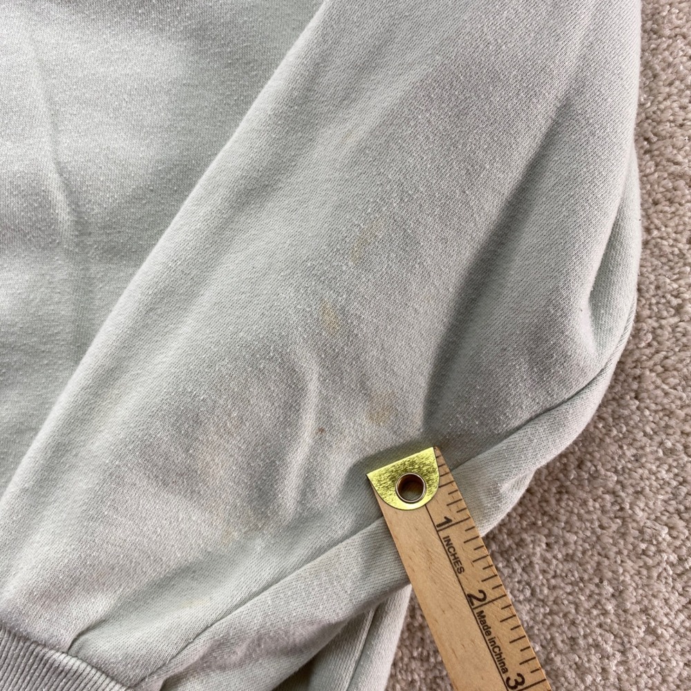 Disney Winnie the Pooh Sweatshirt Womens Large Green Quarter Zip Fleece Pullover - Picture 8 of 12